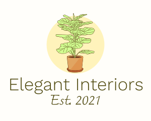 Indoor Plant Decoration logo design