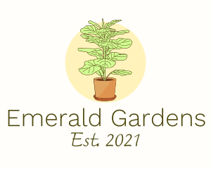 Indoor Plant Decoration logo design