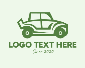 Classic Car - Green Automotive Vehicle Car logo design