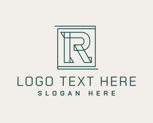 Consulting Business Letter R logo design