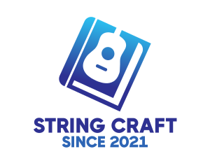 String - Guitar Book Manual logo design