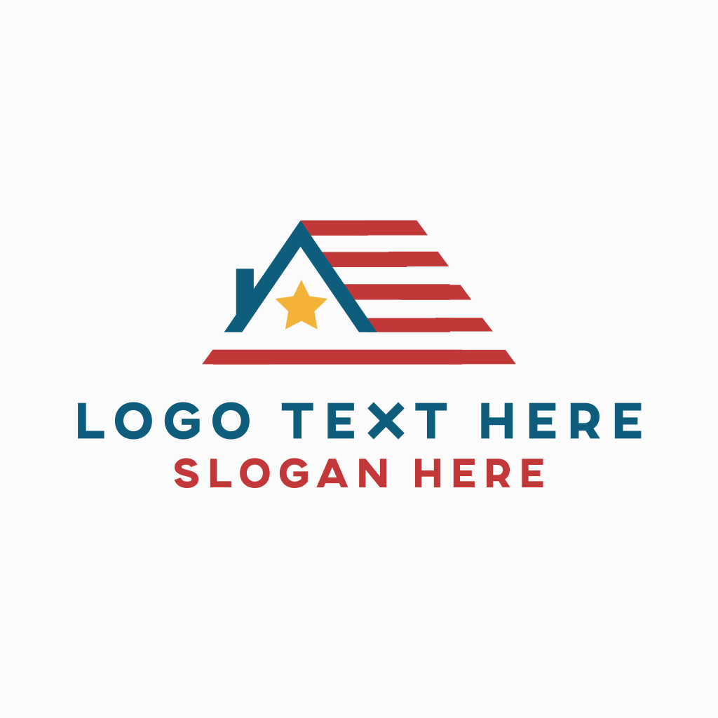 American House Roof Flag Logo | BrandCrowd Logo Maker