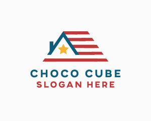 Election - American Roof Flag logo design
