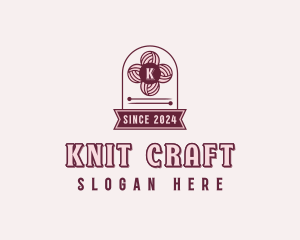 Yarn Knitting Embroidery logo design