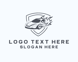 Location - Hot Car Motosports logo design