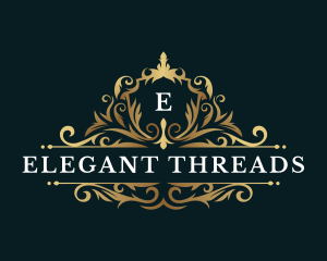 Luxury Shield Floral logo design