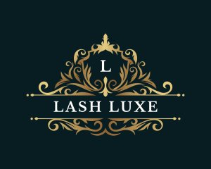 Luxury Shield Floral logo design