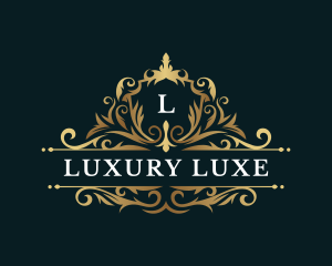 Luxury Shield Floral logo design