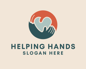 Humanitarian - Hand Love Organization logo design