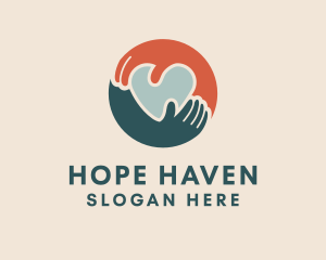 Humanitarian - Hand Love Organization logo design