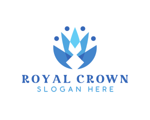 Royal Flower Crown logo design