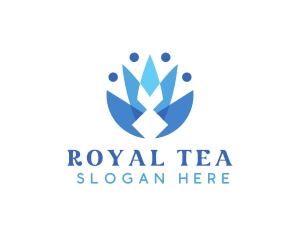 Royal Flower Crown logo design