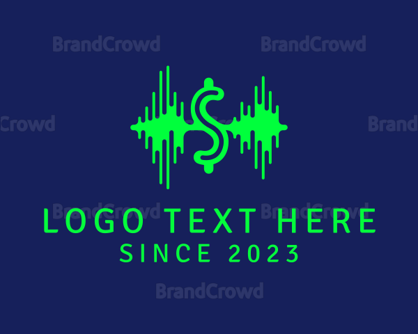 Letter S Waveform Logo