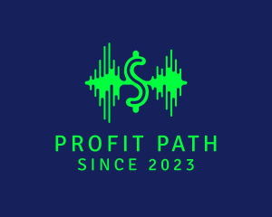 Profit - Letter S Waveform logo design