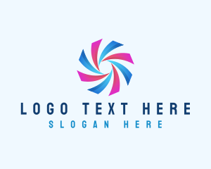 Movement - Spiral Swirl Tech logo design