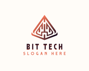 Pyramid Tech Developer logo design