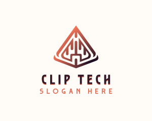 Pyramid Tech Developer logo design