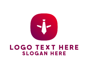Cellphone - Airplane Necktie Airline logo design
