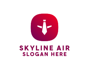 Airline - Airplane Necktie Airline logo design