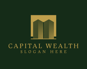 Capital - Luxurious Building Towers logo design