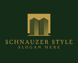 Luxurious Building Towers logo design