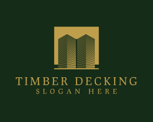 Luxurious Building Towers logo design