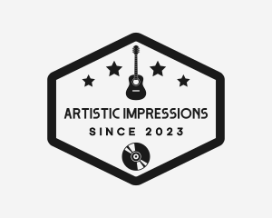 Guitar Instrument Musician logo design