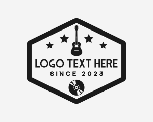 Musician - Guitar Instrument Musician logo design