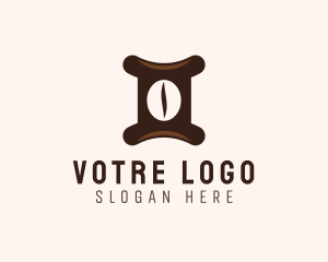 Latte - Gemini Coffee Bean logo design