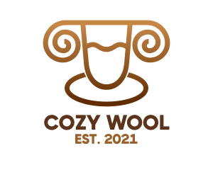 Golden Ram Sheep Wool logo design