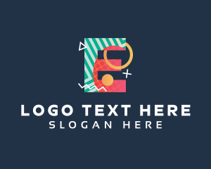 Lgbitqa - Pop Art Letter E logo design