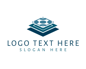 Geometric - Tile Flooring Construction logo design