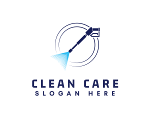 Water Pressure Cleaning Hose logo design