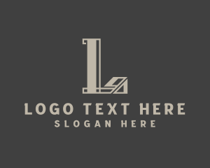 Fabrication - Industrial Fabrication Letter L logo design