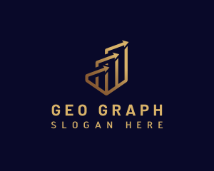 Arrow Graph Marketing logo design