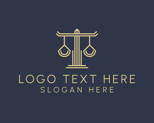 Constitutional - Law Firm Scales logo design
