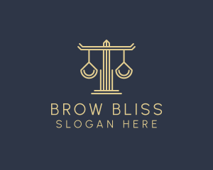 Law Firm Scales logo design