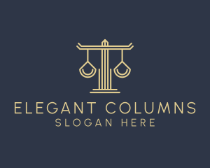 Law Firm Scales logo design