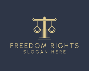 Law Firm Scales logo design