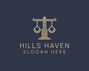 Law Firm Scales logo design