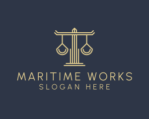 Law Firm Scales logo design