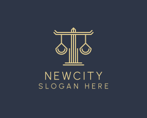 Law Firm Scales logo design