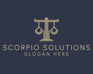 Law Firm Scales logo design