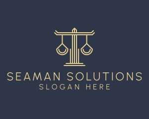 Law Firm Scales logo design