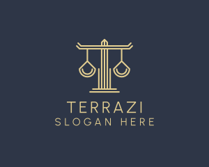 Law Firm Scales logo design