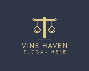 Law Firm Scales logo design