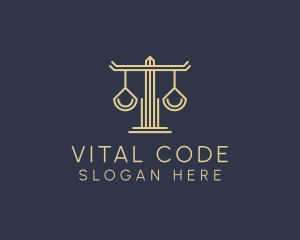 Constitution - Law Firm Scales logo design