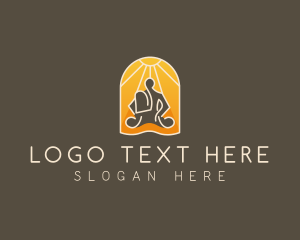 Yogi - Monk Spiritual Meditate logo design