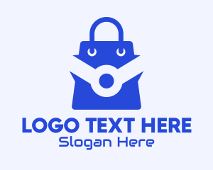 Procurement - Blue Tech Shopping Bag logo design