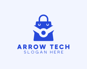 Tech Shopping Bag logo design